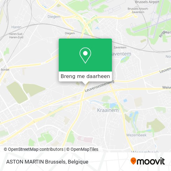 ASTON MARTIN Brussels kaart