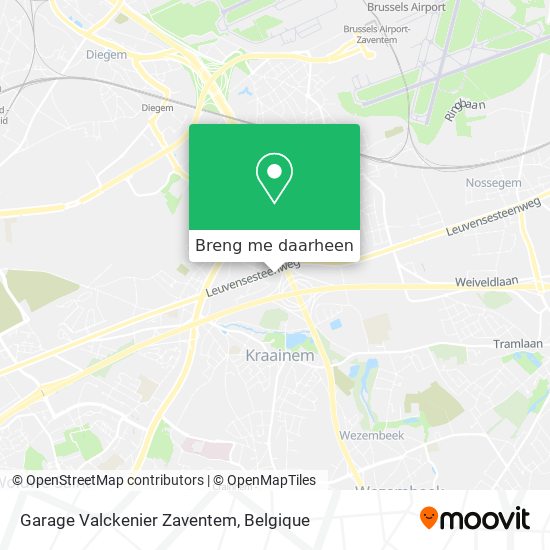 Garage Valckenier Zaventem kaart