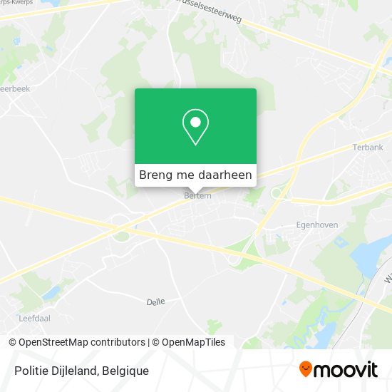 Politie Dijleland kaart