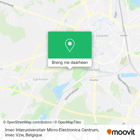Imec Interuniversitair Micro-Electronica Centrum, Imec Vzw kaart