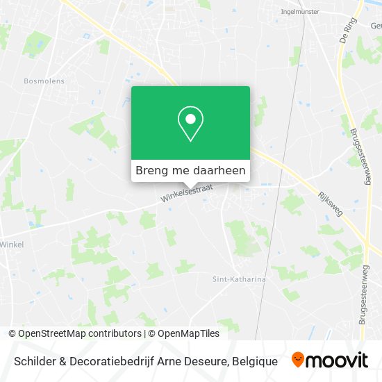 Schilder & Decoratiebedrijf Arne Deseure kaart