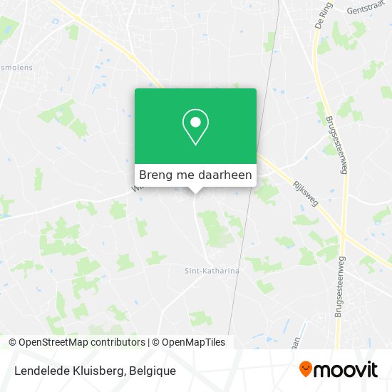 Lendelede Kluisberg kaart