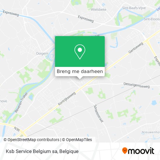Ksb Service Belgium sa kaart