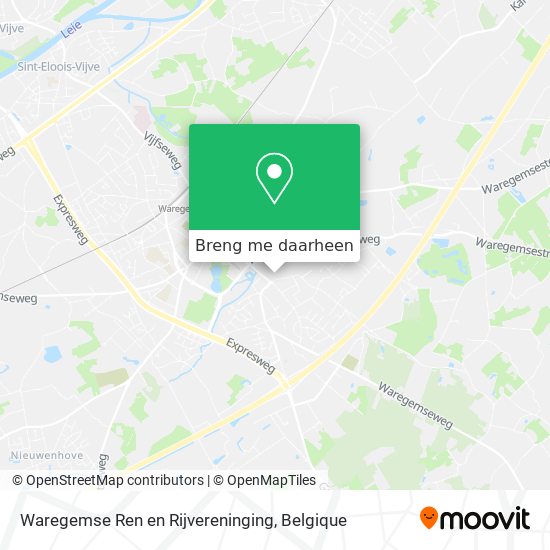 Waregemse Ren en Rijvereninging kaart