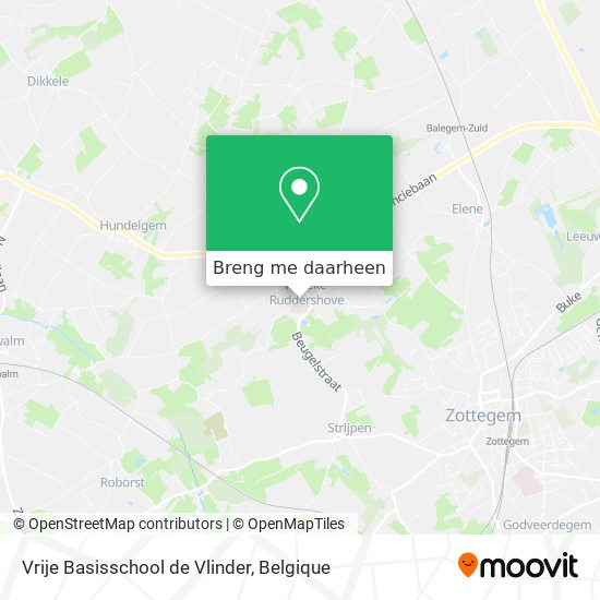 Vrije Basisschool de Vlinder kaart