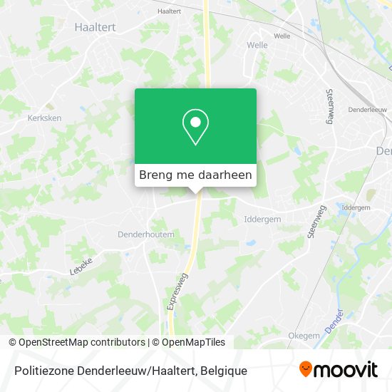 Politiezone Denderleeuw / Haaltert kaart