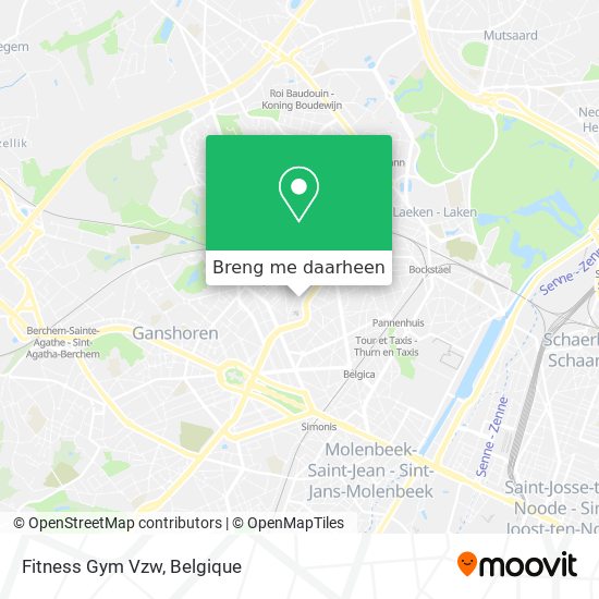 Fitness Gym Vzw kaart