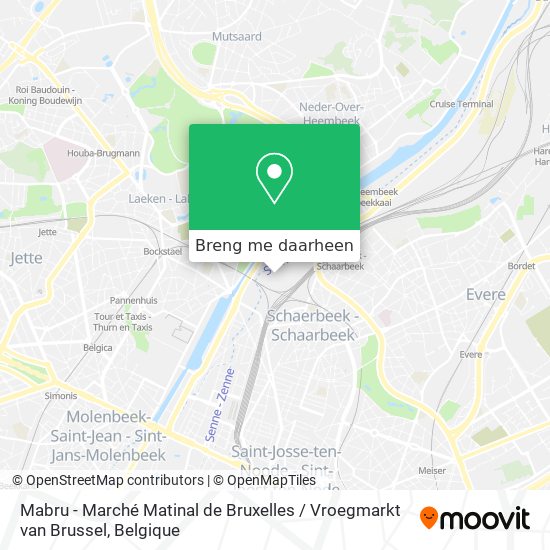 Mabru - Marché Matinal de Bruxelles / Vroegmarkt van Brussel kaart