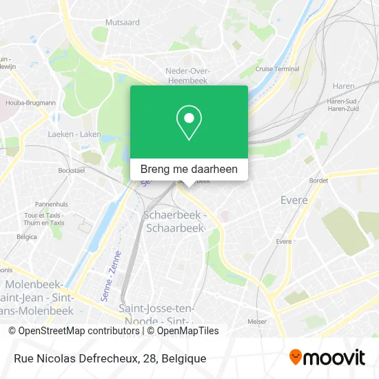 Rue Nicolas Defrecheux, 28 kaart