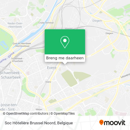Soc Hôtelière Brussel Noord kaart