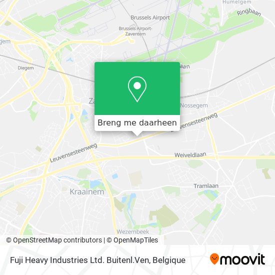 Fuji Heavy Industries Ltd. Buitenl.Ven kaart