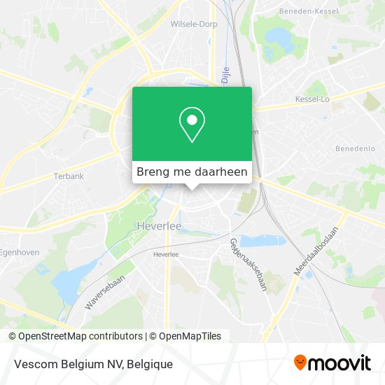 Vescom Belgium NV kaart