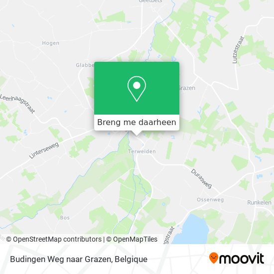 Budingen Weg naar Grazen kaart