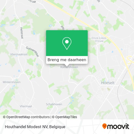 Houthandel Modest NV kaart