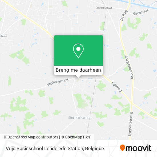 Vrije Basisschool Lendelede Station kaart