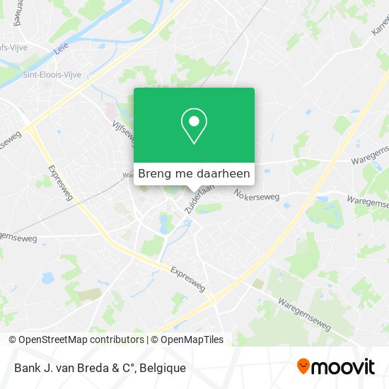 Bank J. van Breda & C° kaart