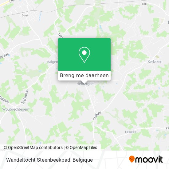 Wandeltocht Steenbeekpad kaart