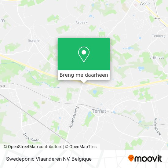 Swedeponic Vlaanderen NV kaart