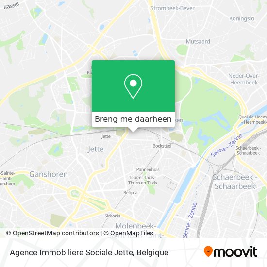 Agence Immobilière Sociale Jette kaart