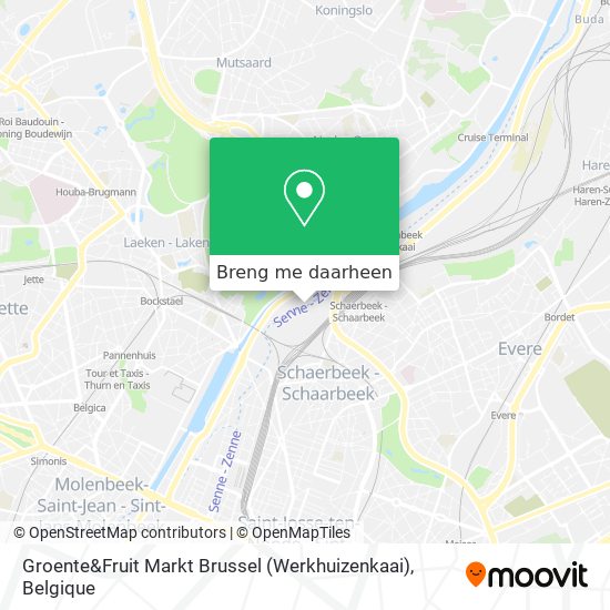 Groente&Fruit Markt Brussel (Werkhuizenkaai) kaart
