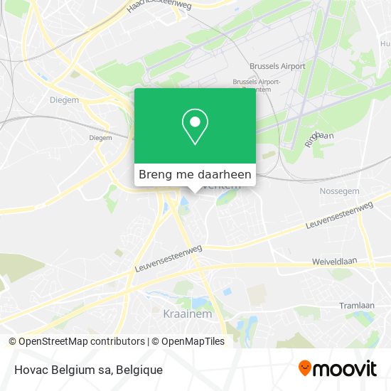 Hovac Belgium sa kaart