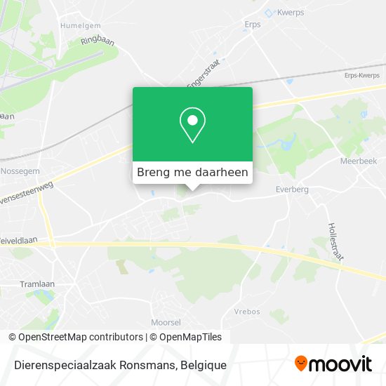 Dierenspeciaalzaak Ronsmans kaart