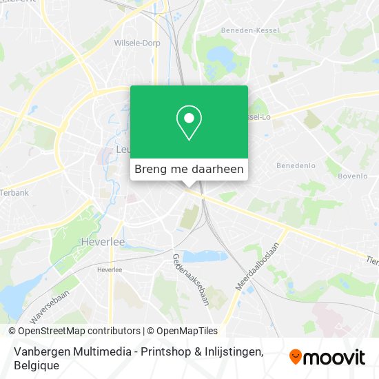 Vanbergen Multimedia - Printshop & Inlijstingen kaart