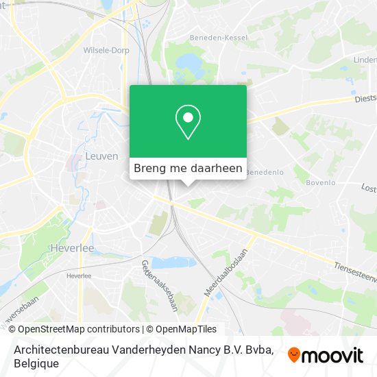 Architectenbureau Vanderheyden Nancy B.V. Bvba kaart