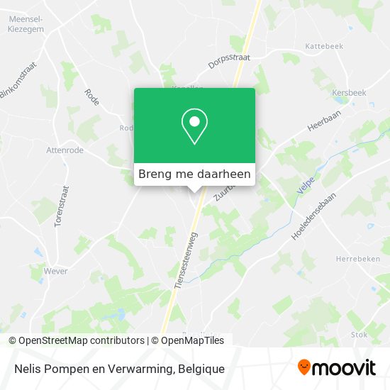 Nelis Pompen en Verwarming kaart