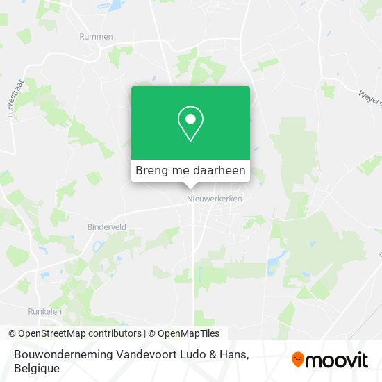 Bouwonderneming Vandevoort Ludo & Hans kaart