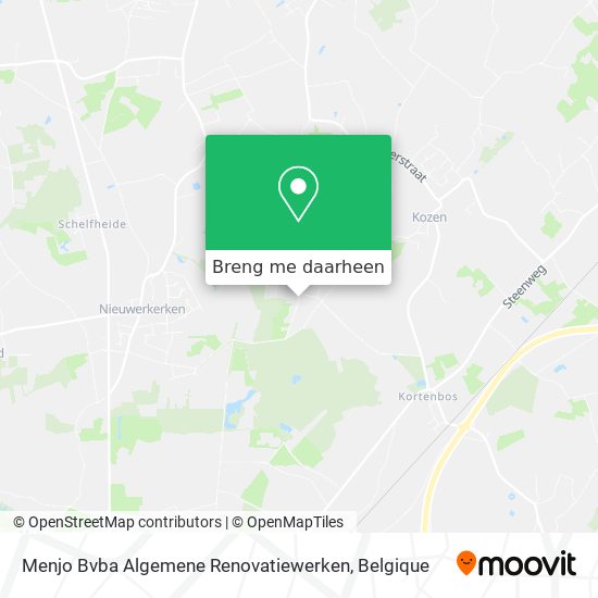 Menjo Bvba Algemene Renovatiewerken kaart