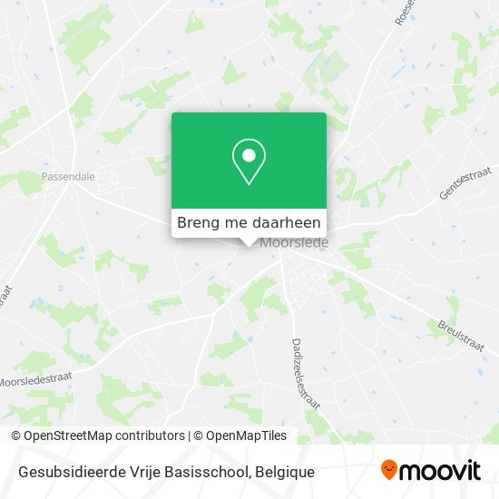 Gesubsidieerde Vrije Basisschool kaart