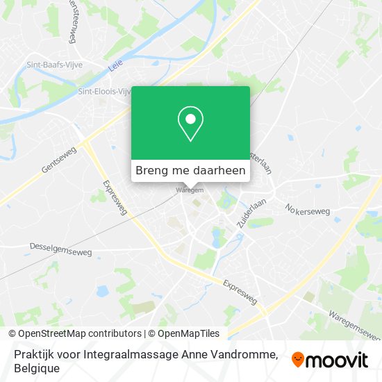 Praktijk voor Integraalmassage Anne Vandromme kaart