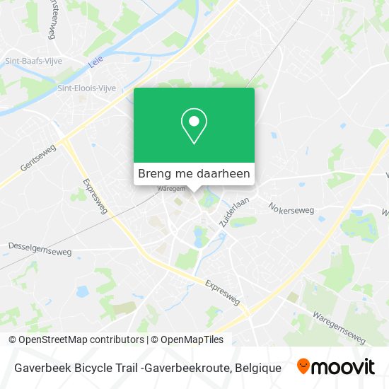 Gaverbeek Bicycle Trail -Gaverbeekroute kaart