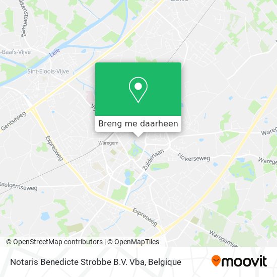 Notaris Benedicte Strobbe B.V. Vba kaart