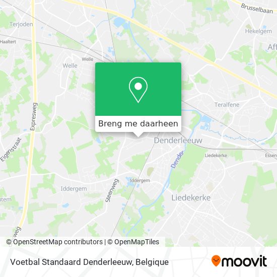 Voetbal Standaard Denderleeuw kaart