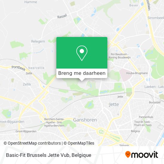 Basic-Fit Brussels Jette Vub kaart