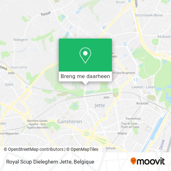 Royal Scup Dieleghem Jette kaart