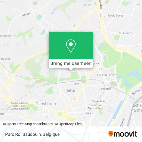 Parc Roi Baudouin kaart