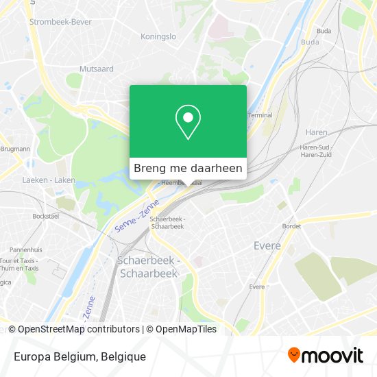 Europa Belgium kaart