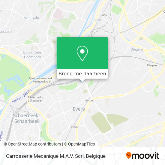 Carrosserie Mecanique M.A.V. Scrl kaart
