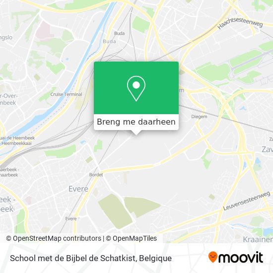 School met de Bijbel de Schatkist kaart