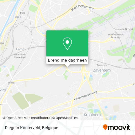 Diegem Kouterveld kaart