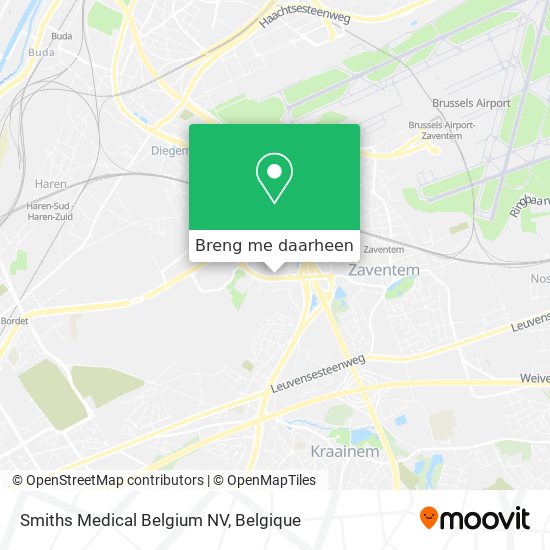 Smiths Medical Belgium NV kaart