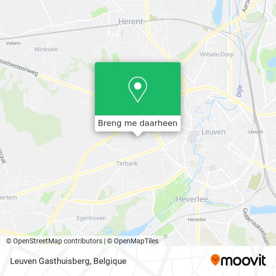 Leuven Gasthuisberg kaart