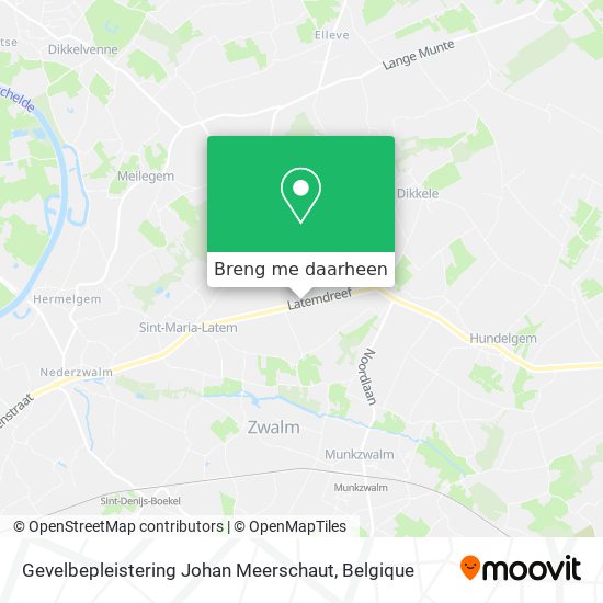 Gevelbepleistering Johan Meerschaut kaart
