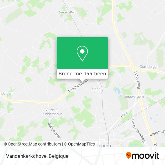 Vandenkerkchove kaart