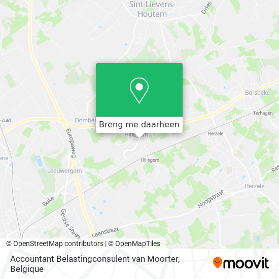 Accountant Belastingconsulent van Moorter kaart