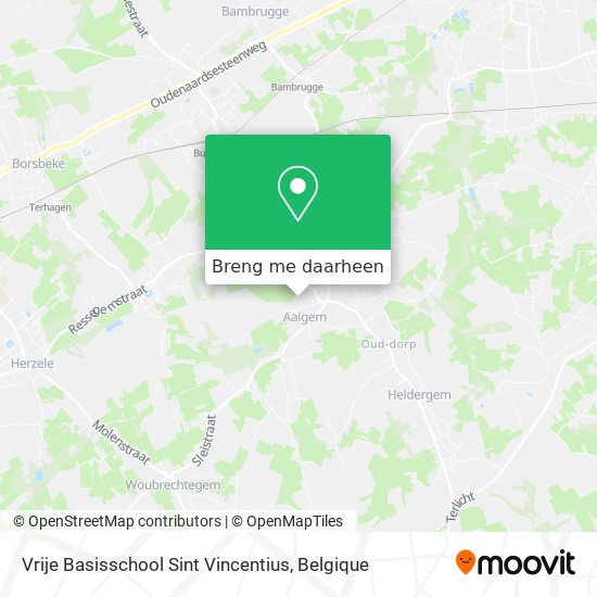 Vrije Basisschool Sint Vincentius kaart