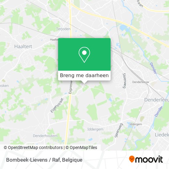 Bombeek-Lievens / Raf kaart